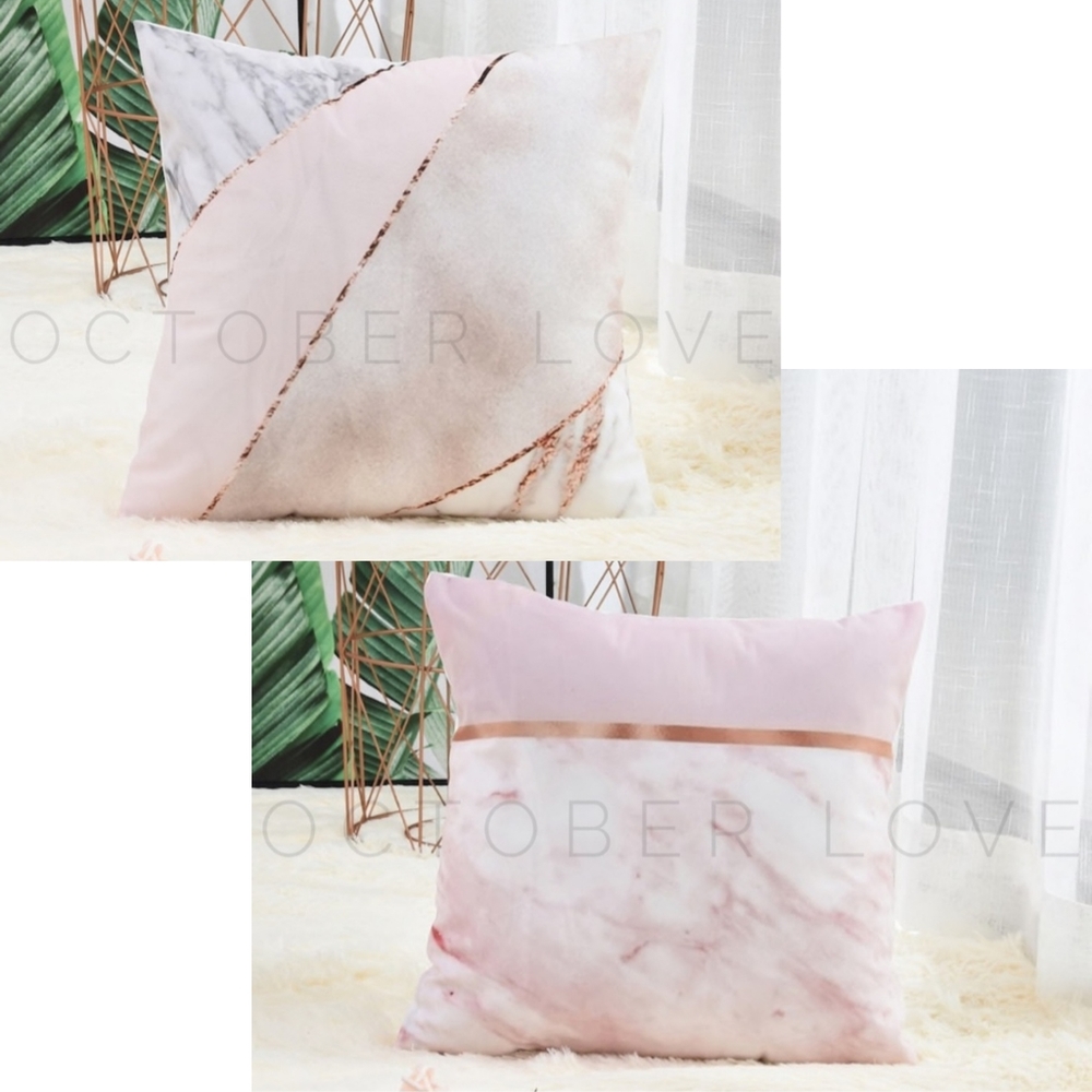 ‼️Last One‼️ 2-Pack Pillow Covers Marble Design